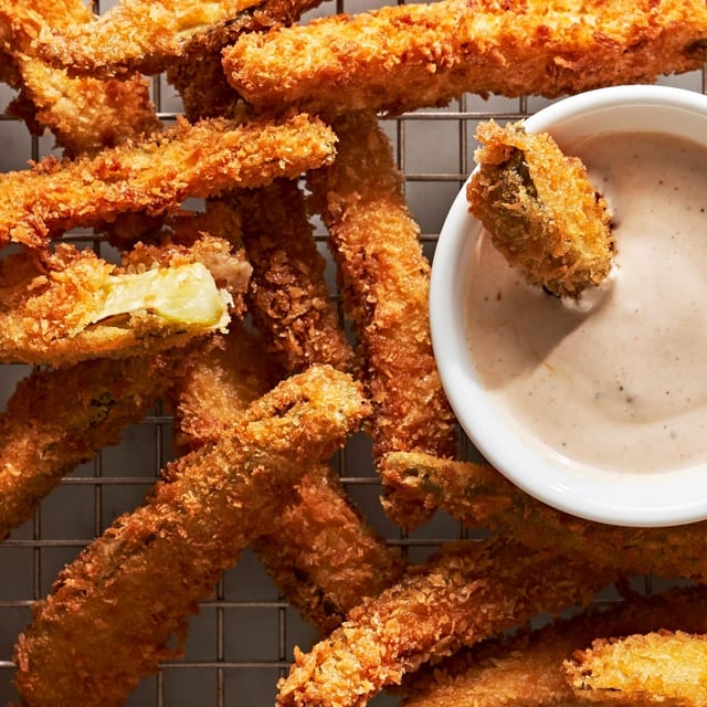Fried Pickles Spears.