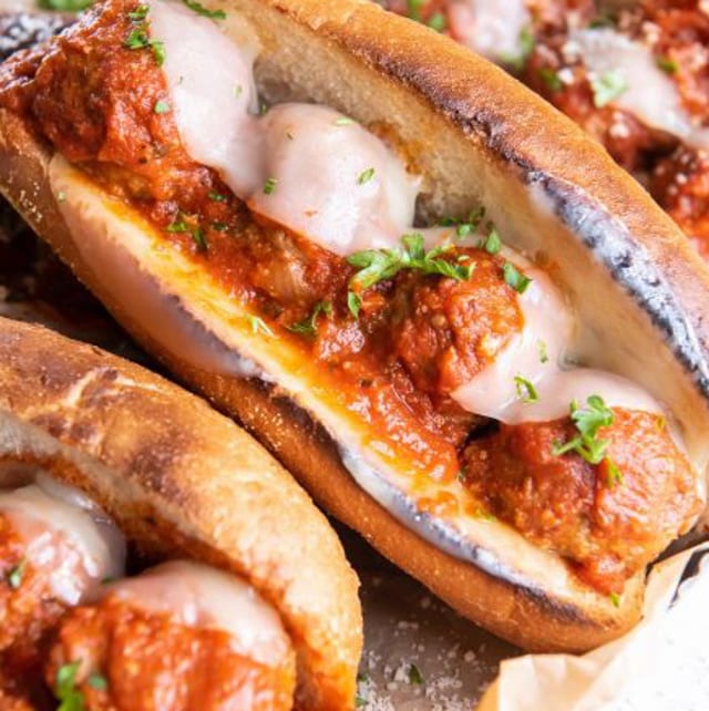 Meatball Parm Sub.