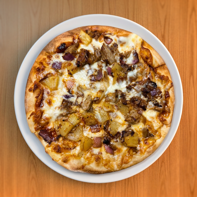 Pork BBQ Pizza.
